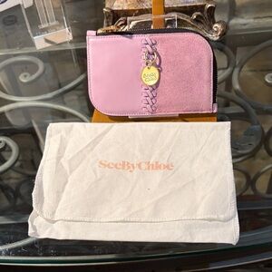 See By Chloe Pink Key & Card Holder